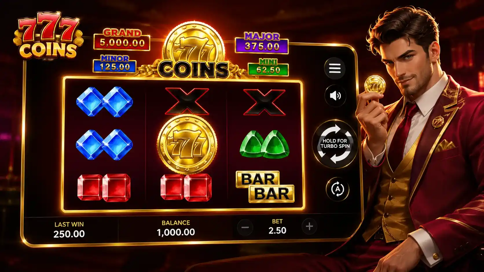777 Coins Slot Review: RTP, Volatility and Demo Play