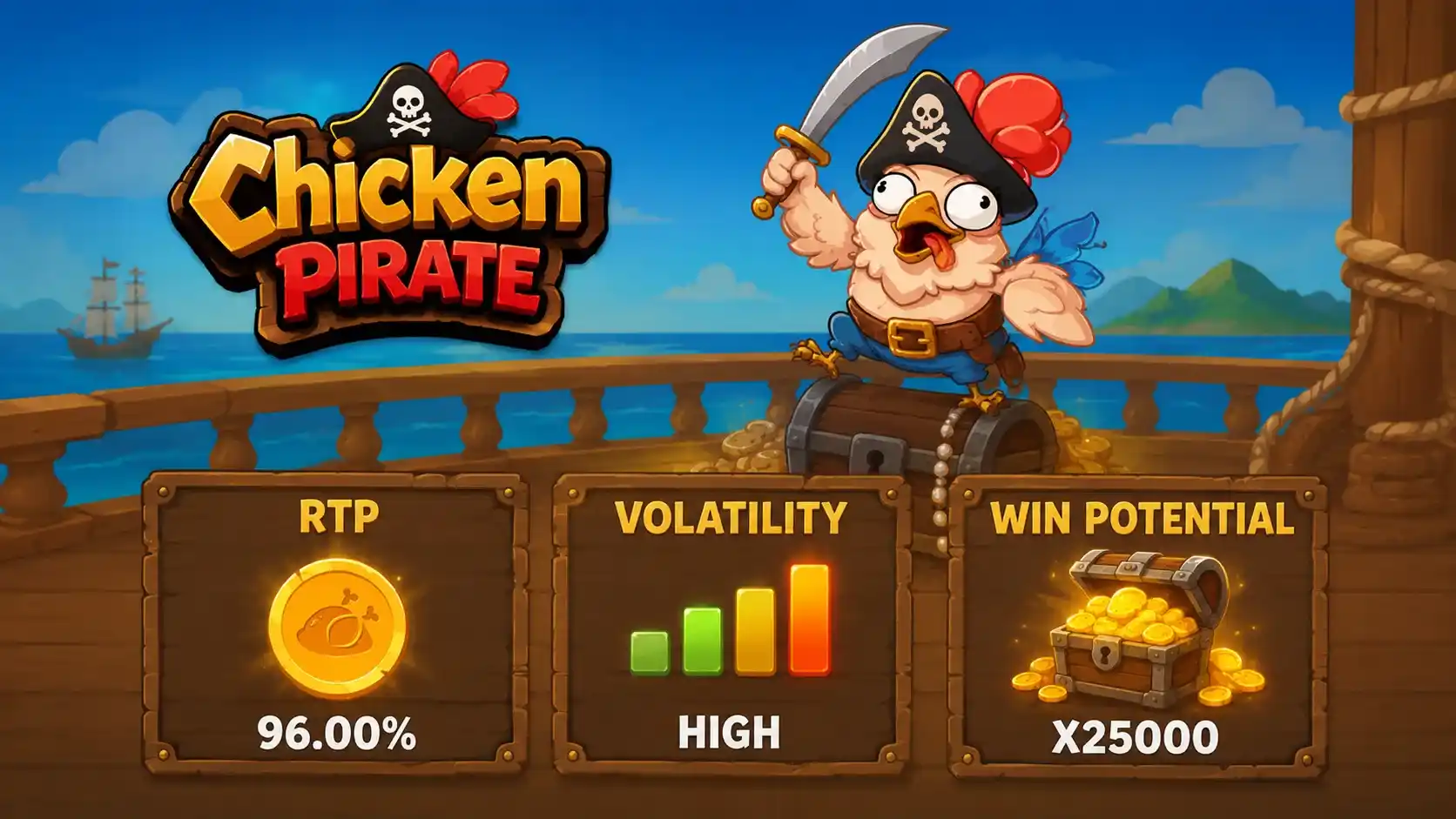 Chicken Pirate RTP, Volatility and Win Potential