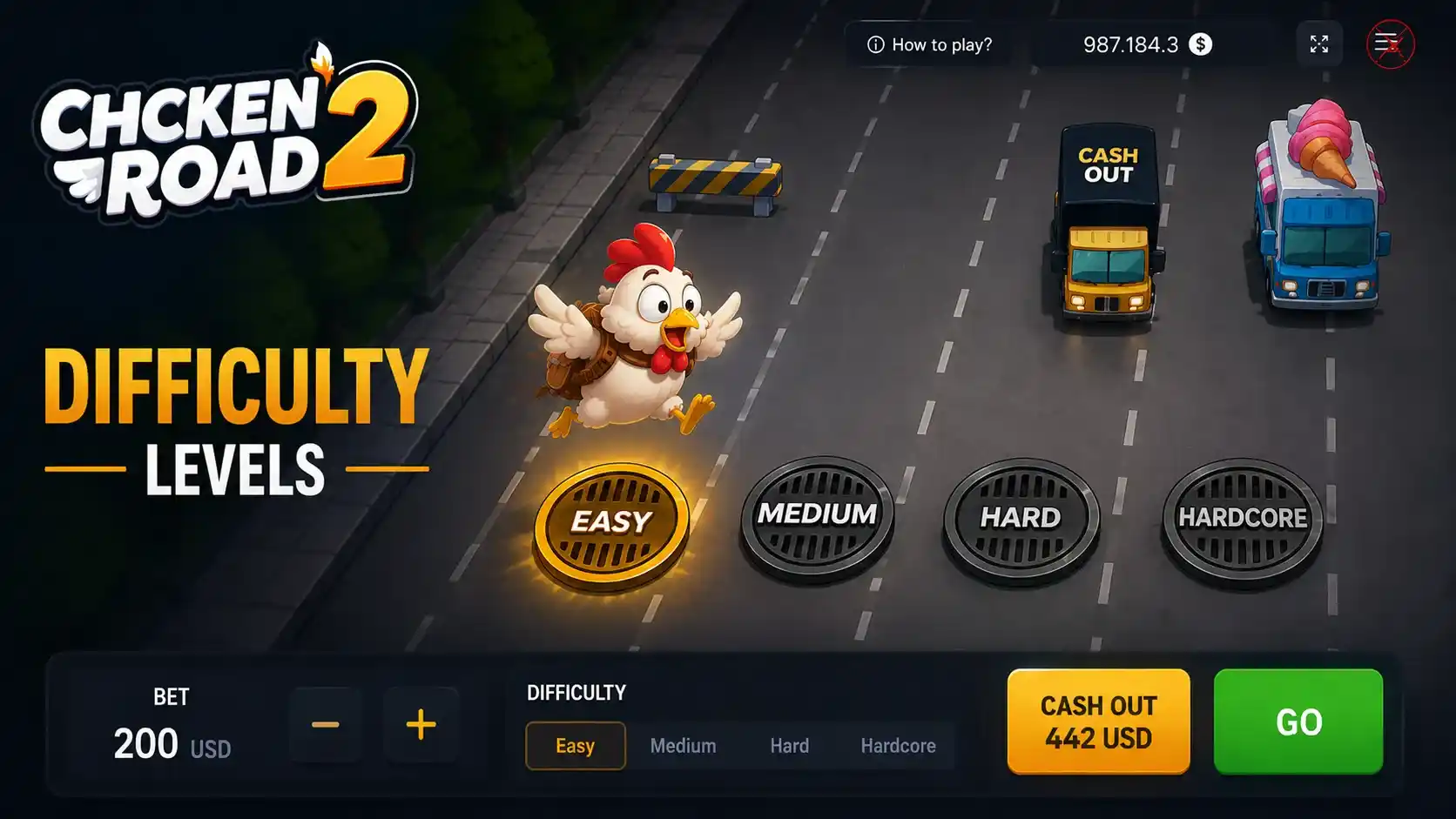 Chicken Road 2.0 Difficulty Levels