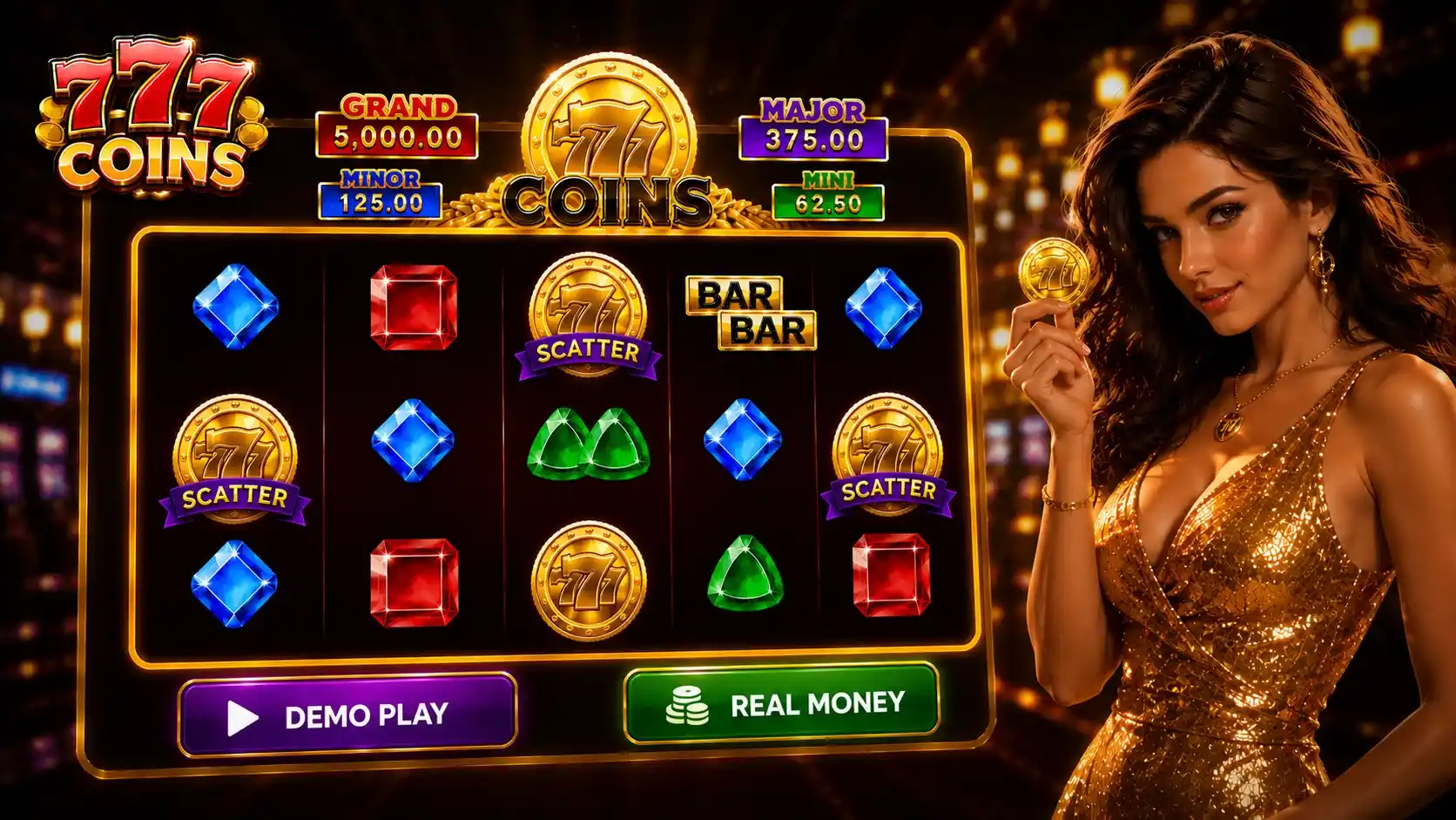 Demo Play and Real Money Mode